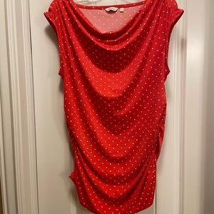 Dressy orange tank top